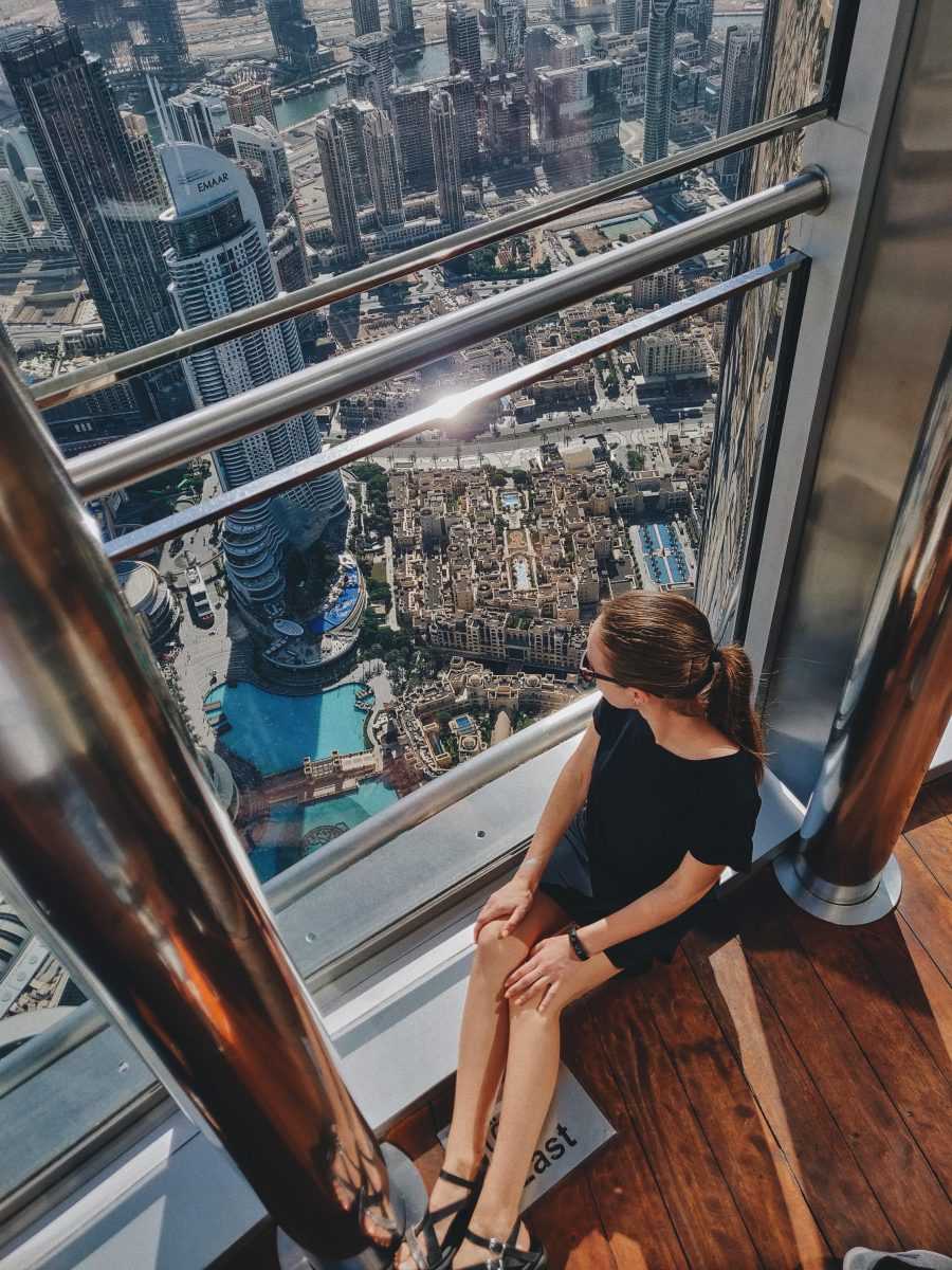 Вид с вершины Burj Khalifa