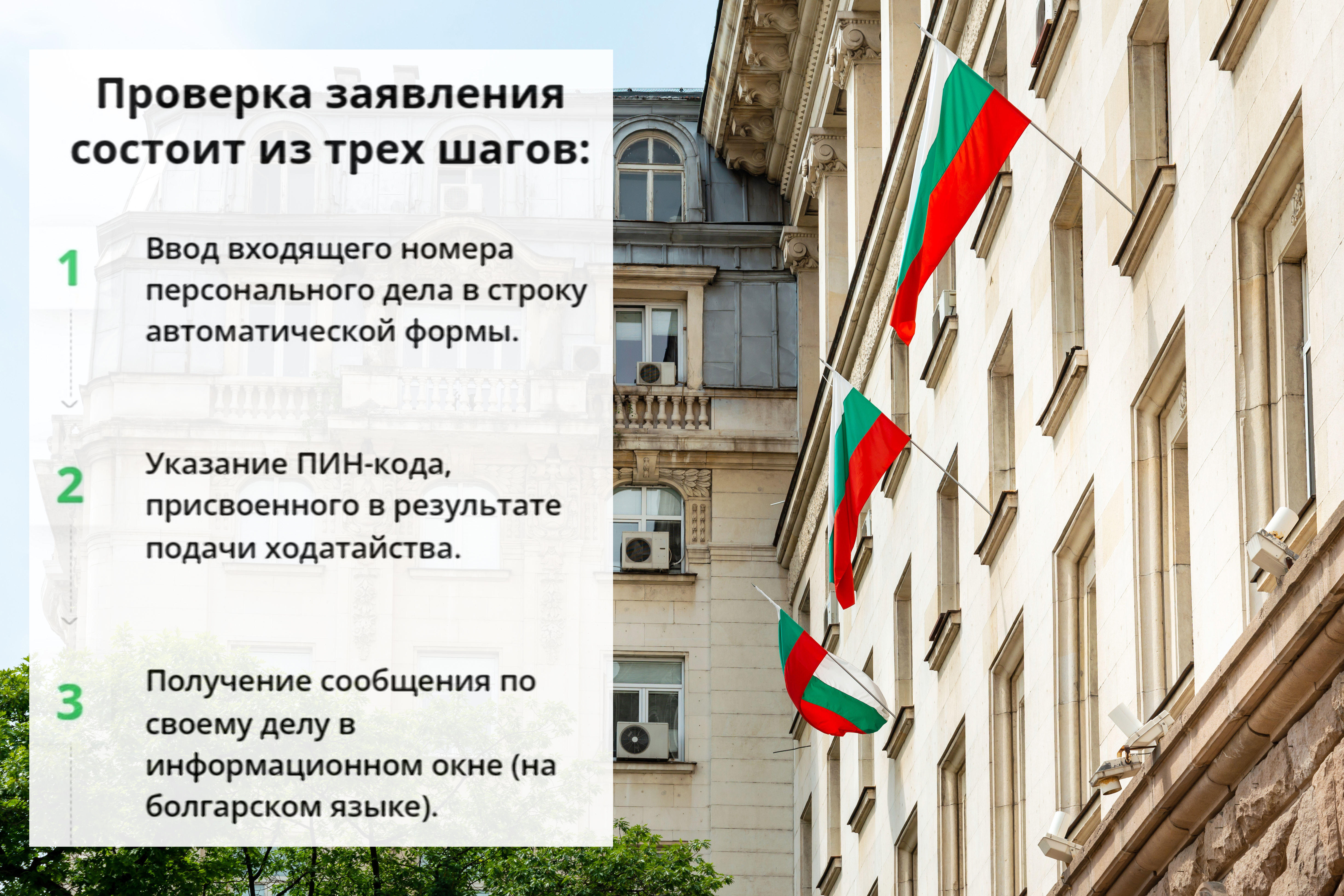 Проверка заявления на гражданство Болгарии